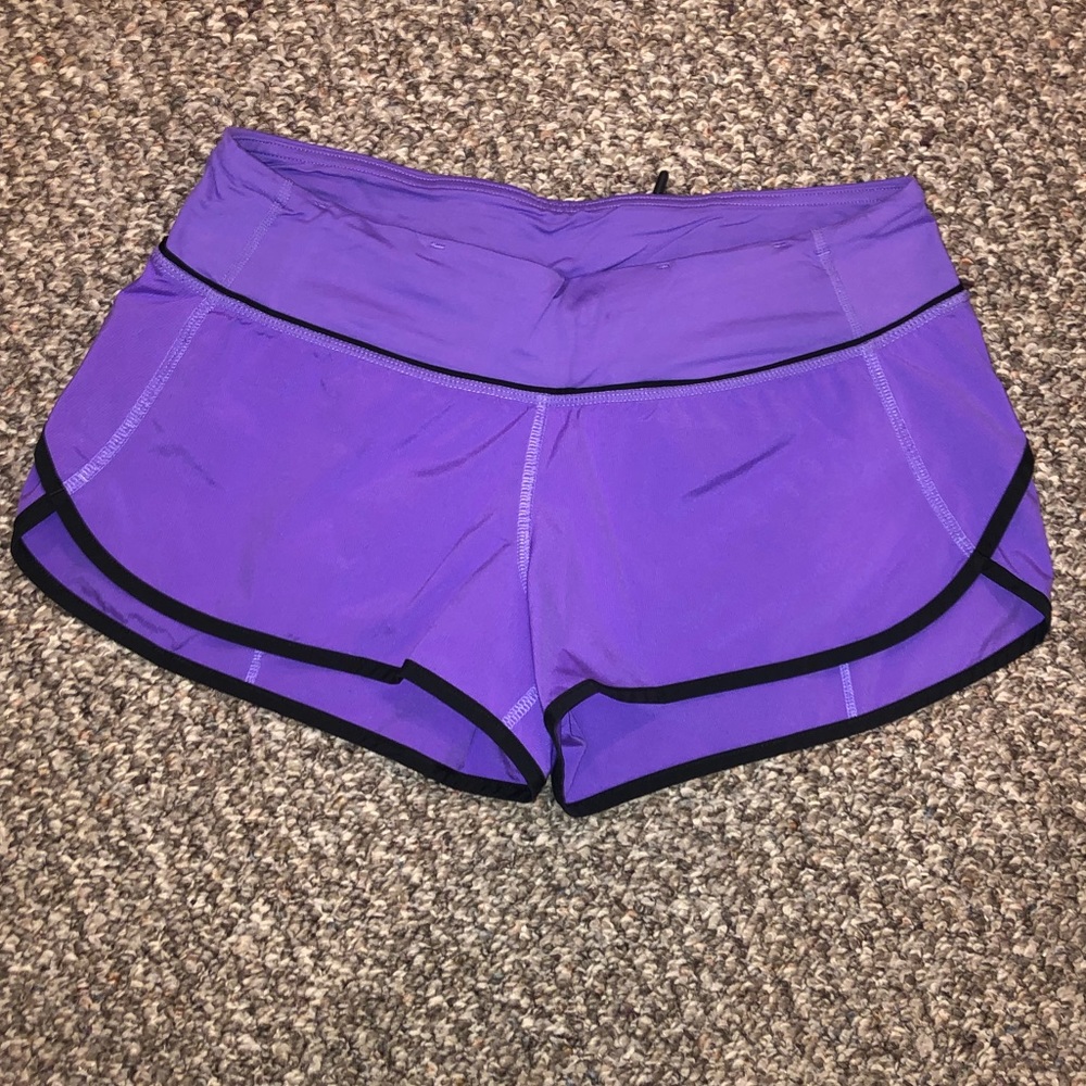 Lululemon size 6 speed shorts in power purple